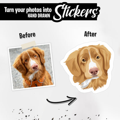 Personalized Dog Face Stickers
